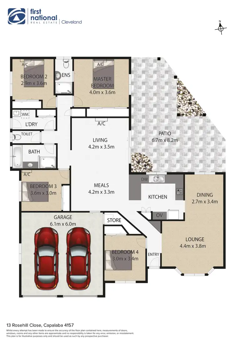 Floorplan of Homely house listing, 13 Rosehill Close, Capalaba QLD 4157