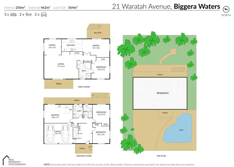 Floorplan of Homely house listing, 21 Waratah Avenue, Biggera Waters QLD 4216