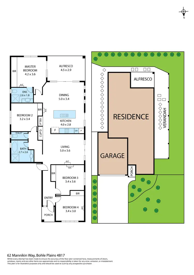 Floorplan of Homely house listing, 62 Mannikin Way, Bohle Plains QLD 4817