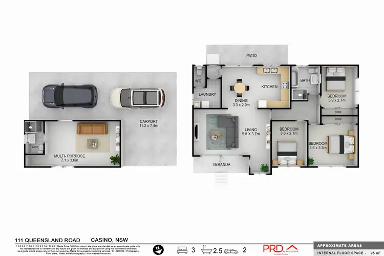 Floorplan of Homely house listing, 111 Queensland Road, Casino NSW 2470