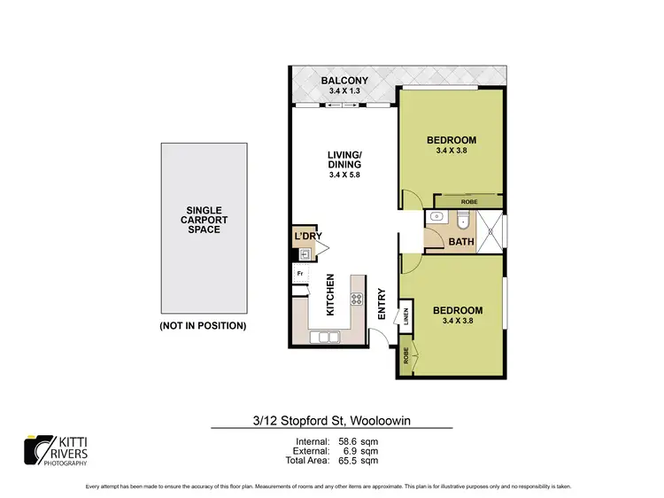 Floorplan of Homely unit listing, 3/12 Stopford Street, Wooloowin QLD 4030