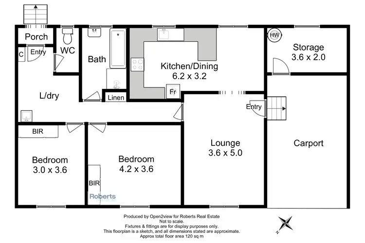Floorplan of Homely unit listing, 2/2a Robinson Street, Zeehan TAS 7469