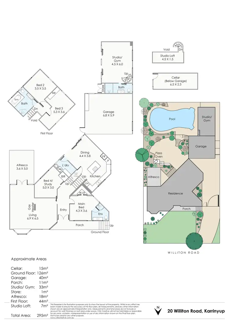 Floorplan of Homely house listing, 20 Williton Road, Karrinyup WA 6018