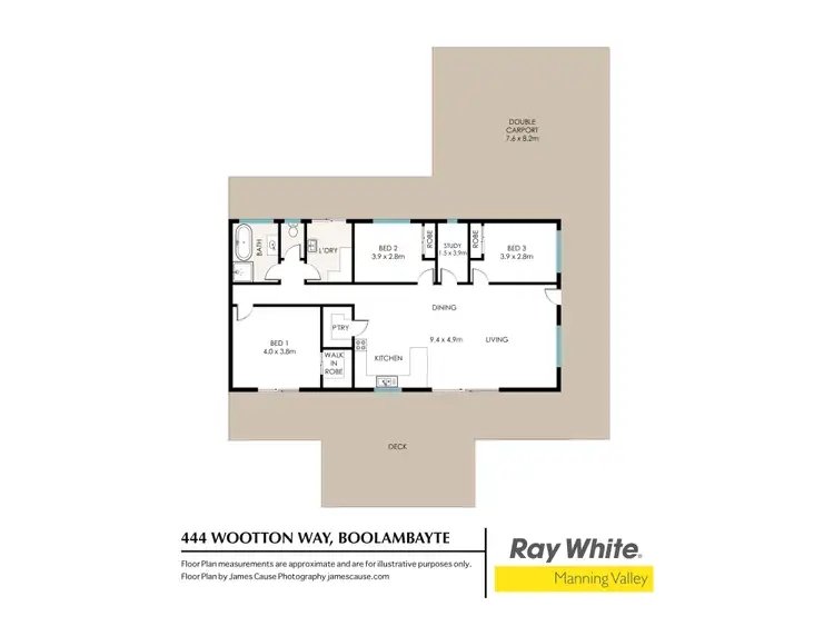 Floorplan of Homely rural property listing, 444 Wootton Way, Boolambayte NSW 2423