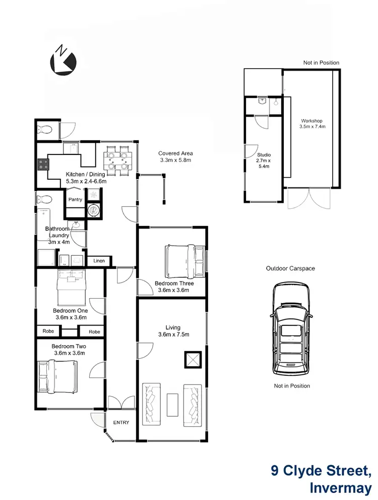 Floorplan of Homely house listing, 9 Clyde St, Invermay TAS 7248