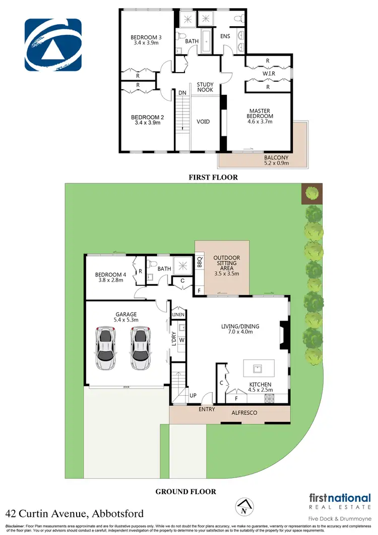 Floorplan of Homely house listing, 42 Curtin Avenue, Abbotsford NSW 2046
