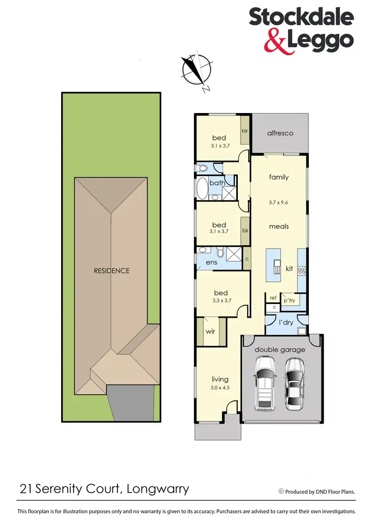 Floorplan of Homely house listing, 21 Serenity Court, Longwarry VIC 3816