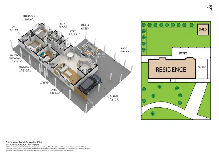 Floorplan of Homely house listing, 14 Gumnut Court, Tewantin QLD 4565