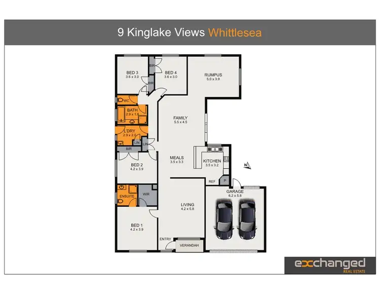 Floorplan of Homely house listing, 9 Kinglake Views, Whittlesea VIC 3757