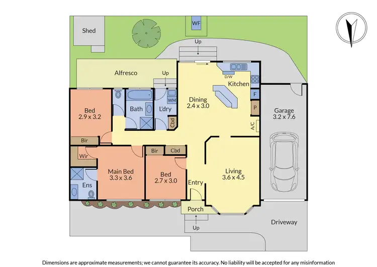 Floorplan of Homely unit listing, 2/42 David Street, Noble Park VIC 3174