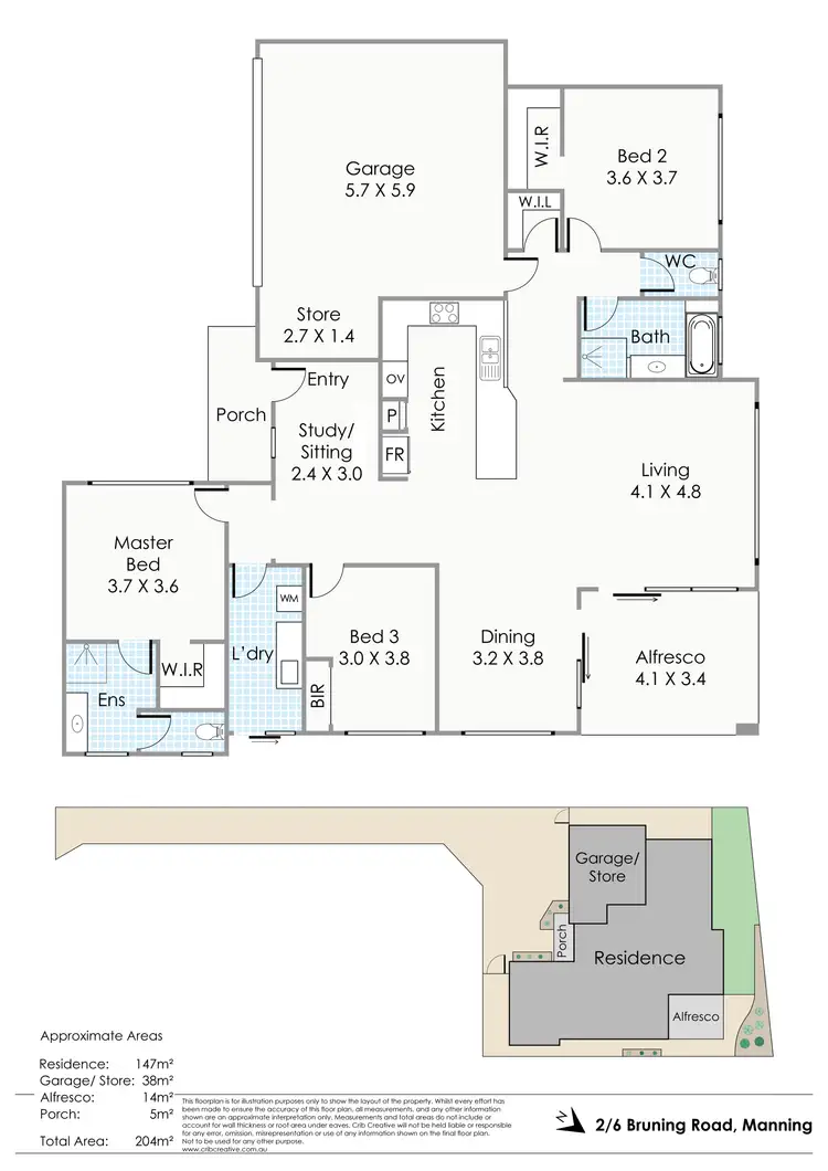 Floorplan of Homely house listing, 2/6 Bruning Road, Manning WA 6152