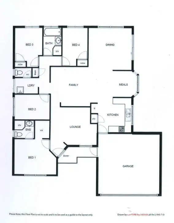 Floorplan of Homely house listing, 5 Ellesmere Circuit, Success WA 6164
