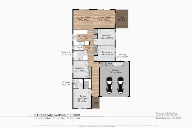 Floorplan of Homely house listing, 6 Broadway Avenue, Marsden QLD 4132