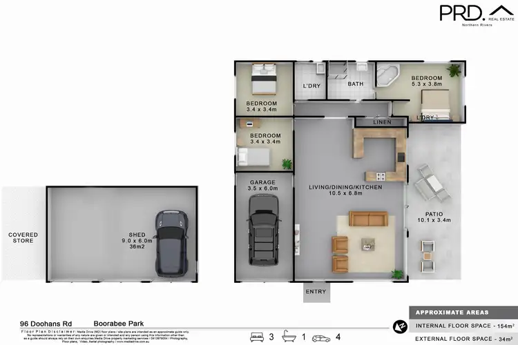 Floorplan of Homely rural property listing, 96 Doohans Road, Boorabee Park NSW 2480
