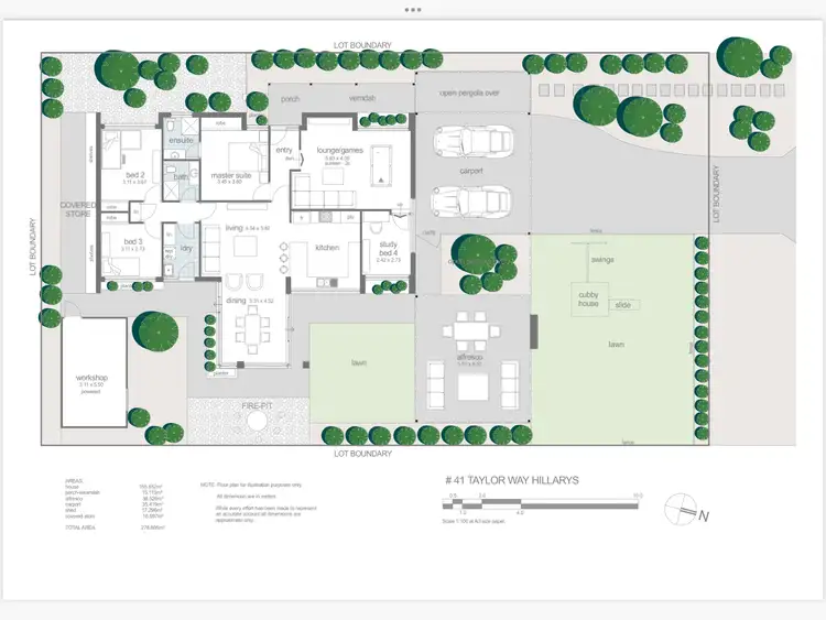 Floorplan of Homely house listing, 41 Taylor Way, Hillarys WA 6025
