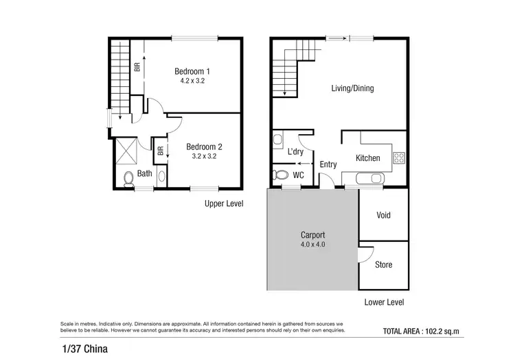 Floorplan of Homely unit listing, 1/37 China Street, Mundingburra QLD 4812