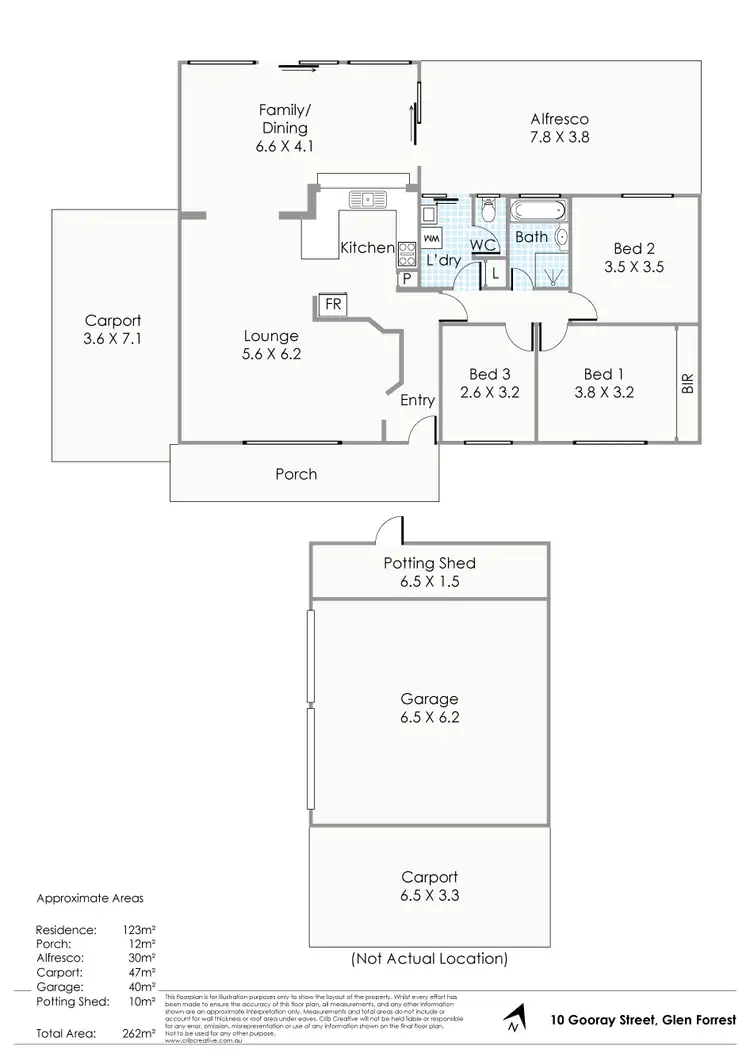 Floorplan of Homely house listing, 10 Gooray Street, Glen Forrest WA 6071