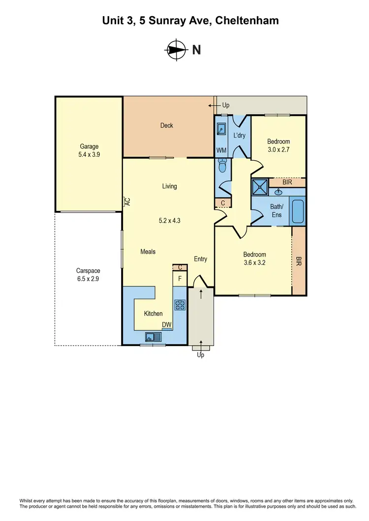 Floorplan of Homely unit listing, 3/5 Sunray Avenue, Cheltenham VIC 3192