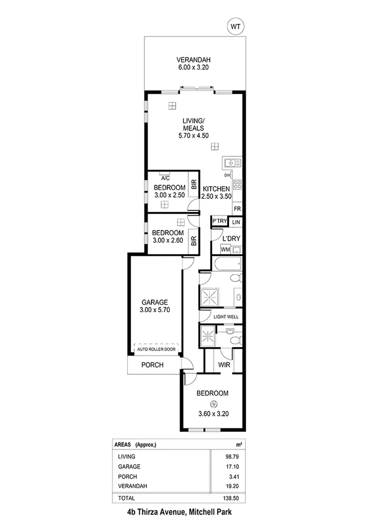 Floorplan of Homely house listing, 4B Thirza Avenue, Mitchell Park SA 5043