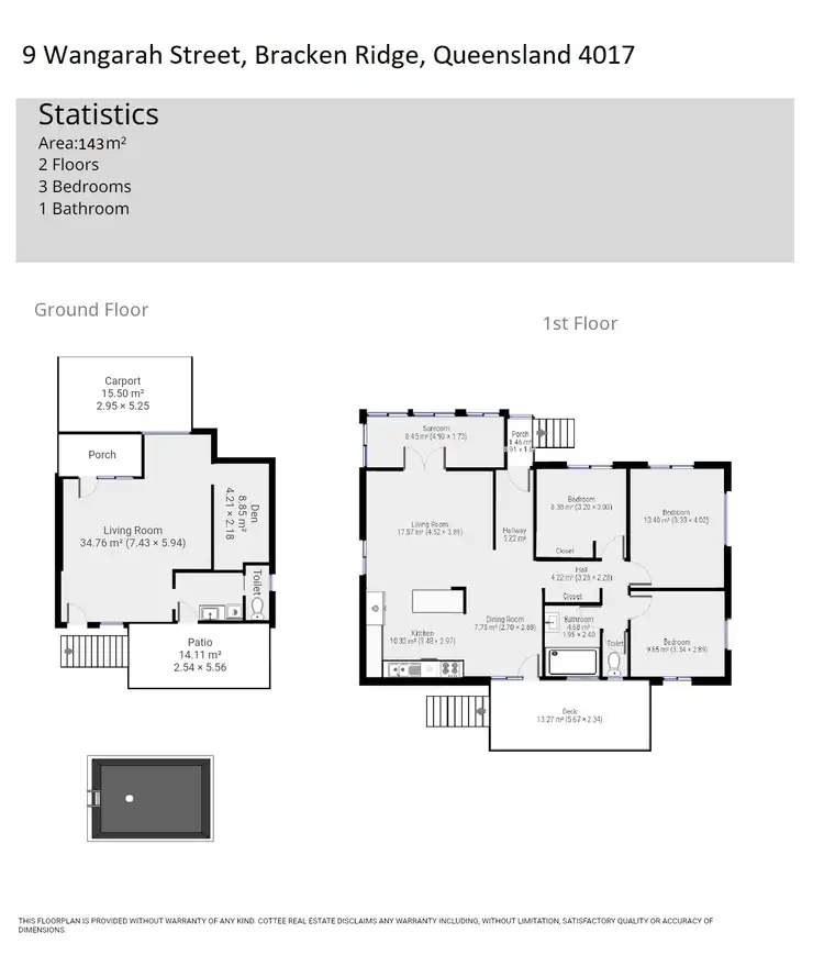 Floorplan of Homely house listing, 9 Wangarah Street, Bracken Ridge QLD 4017