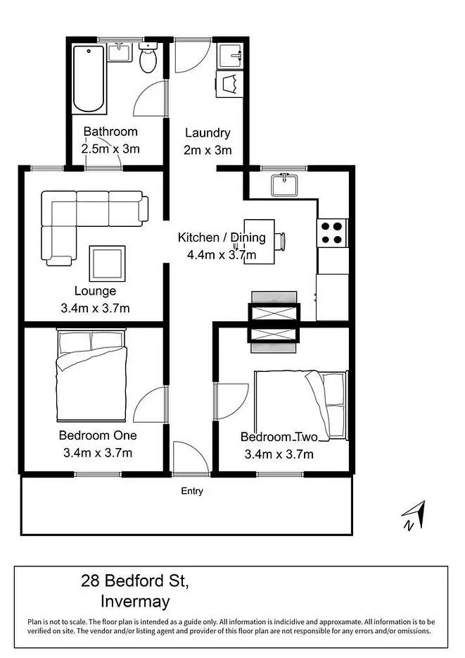 Floorplan of Homely house listing, 28 Bedford Street, Invermay TAS 7248