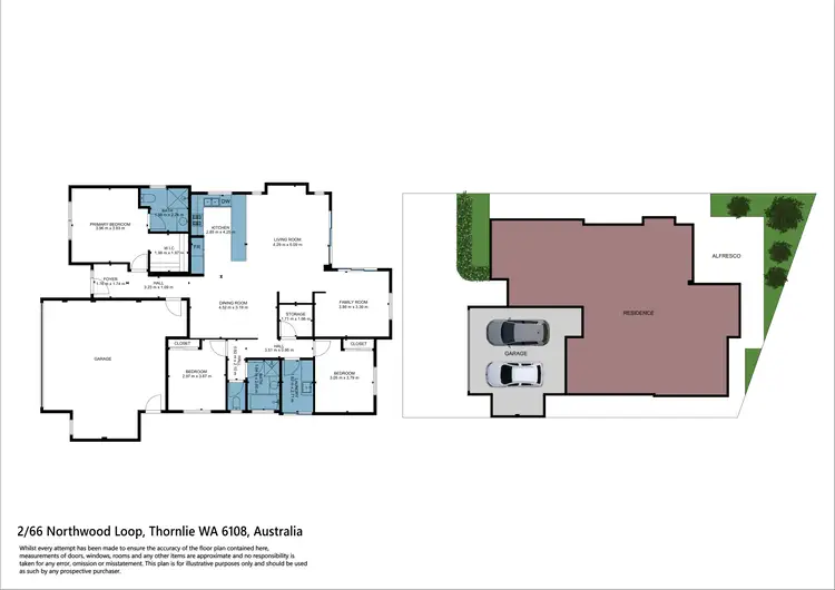 Floorplan of Homely house listing, 2/66 Northwood Loop, Thornlie WA 6108