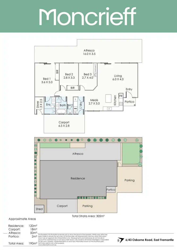 Floorplan of Homely villa listing, 6/43 Osborne Road, East Fremantle WA 6158