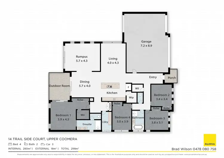 Floorplan of Homely house listing, 14 Trail Side Court, Upper Coomera QLD 4209