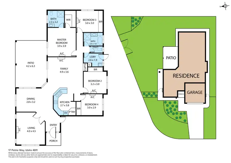 Floorplan of Homely house listing, 17 Petrie Way, Idalia QLD 4811