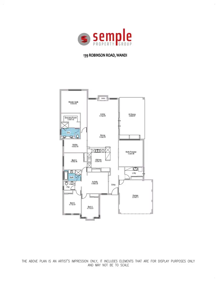 Floorplan of Homely house listing, 139 Robinson Road, Wandi WA 6167