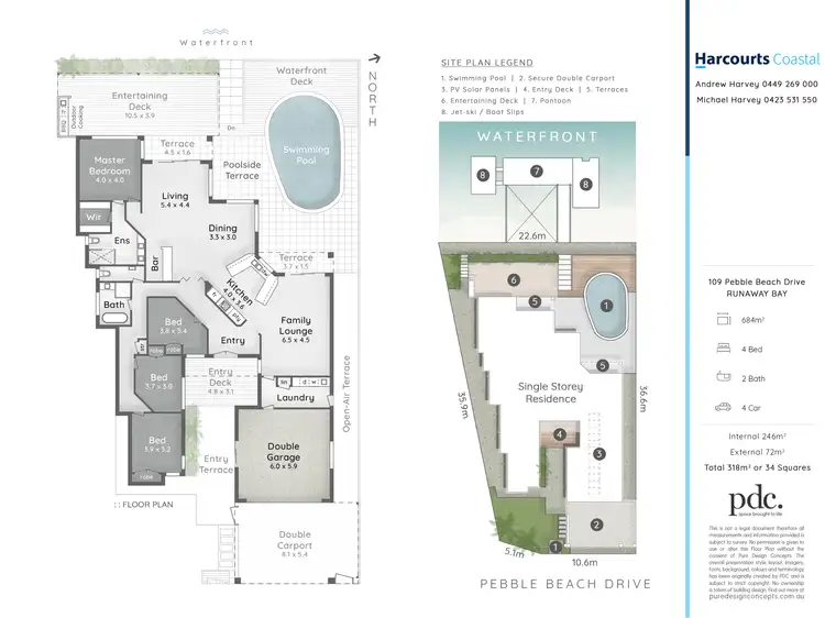 Floorplan of Homely house listing, 109 Pebble Beach Drive, Runaway Bay QLD 4216