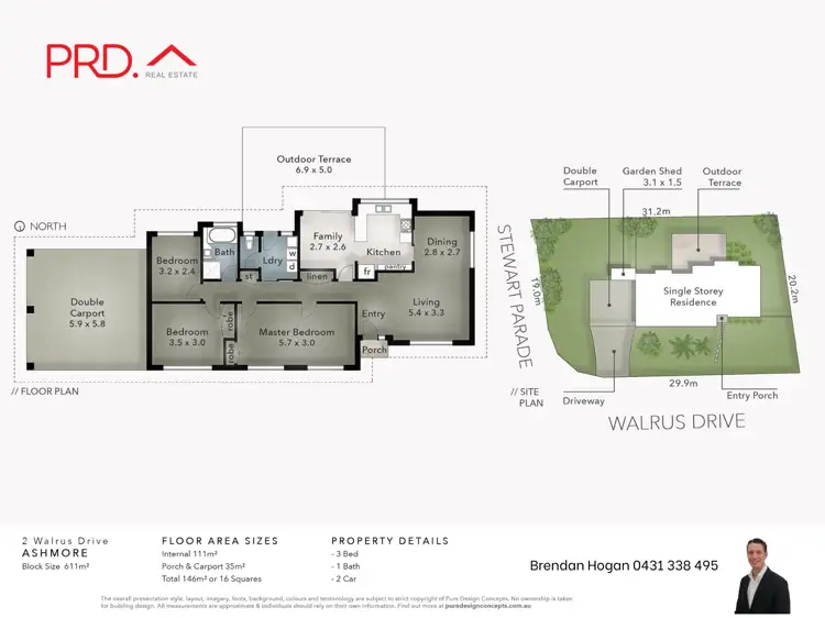 Floorplan of Homely house listing, 2 Walrus Drive, Ashmore QLD 4214