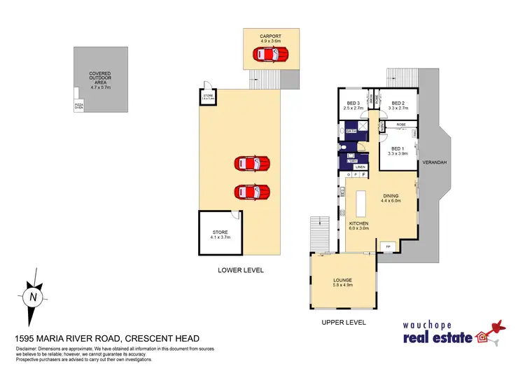 Floorplan of Homely rural property listing, 1595 Maria River Road, Crescent Head NSW 2440