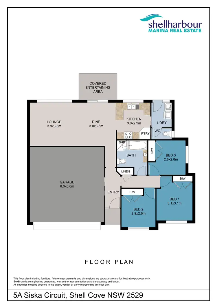 Floorplan of Homely house listing, 5A Siska Circuit, Shell Cove NSW 2529