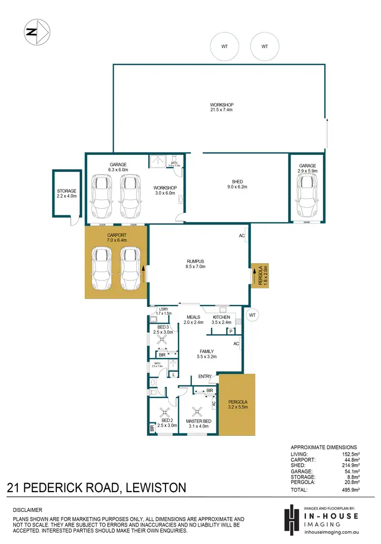 Floorplan of Homely house listing, 21 Pederick Road, Lewiston SA 5501