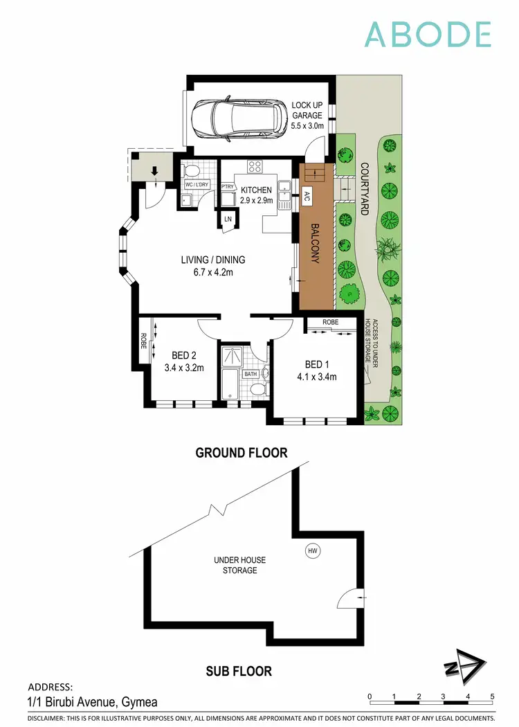 Floorplan of Homely villa listing, 1/1 Birubi Avenue, Gymea NSW 2227