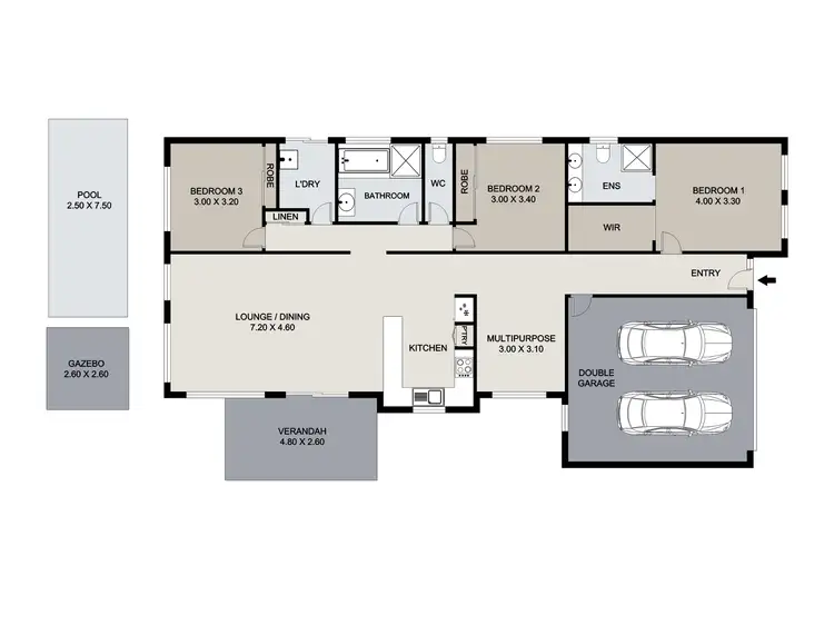 Floorplan of Homely house listing, 18 Morgan Street, North Lakes QLD 4509