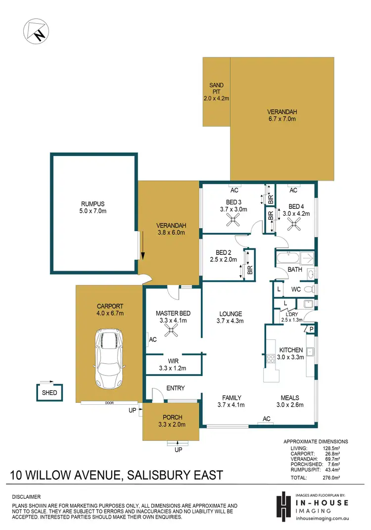 Floorplan of Homely house listing, 10 Willow Avenue, Salisbury East SA 5109