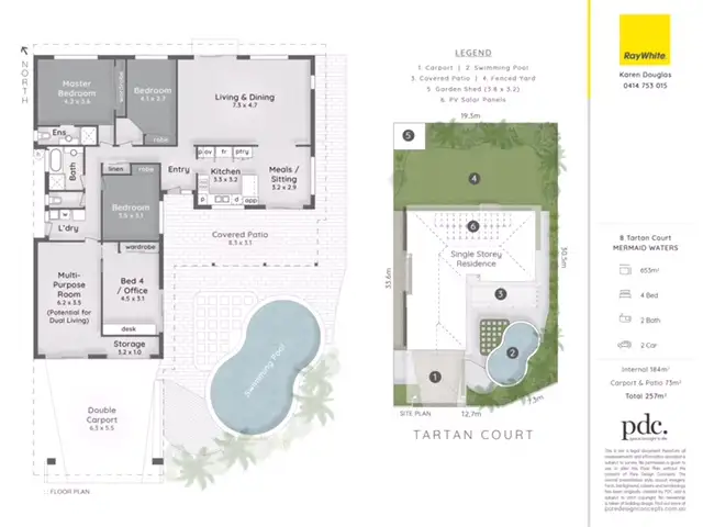 Floorplan of Homely house listing, 8 Tartan Court, Mermaid Waters QLD 4218