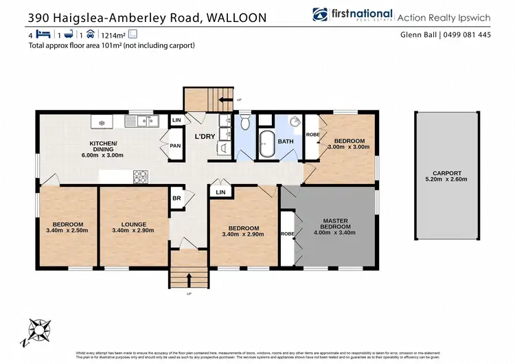 Floorplan of Homely house listing, 390 Haigslea-Amberley Road, Walloon QLD 4306