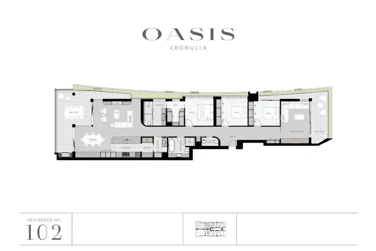 Floorplan of Homely apartment listing, OASIS 102/11-13 Tonkin St, Cronulla NSW 2230