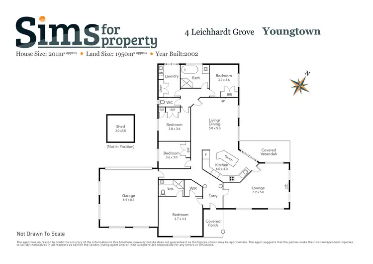 Floorplan of Homely house listing, 4 Leichhardt Grove, Youngtown TAS 7249