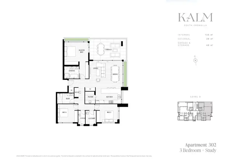 Floorplan of Homely apartment listing, KALM 302/11a Coast Ave, Cronulla NSW 2230