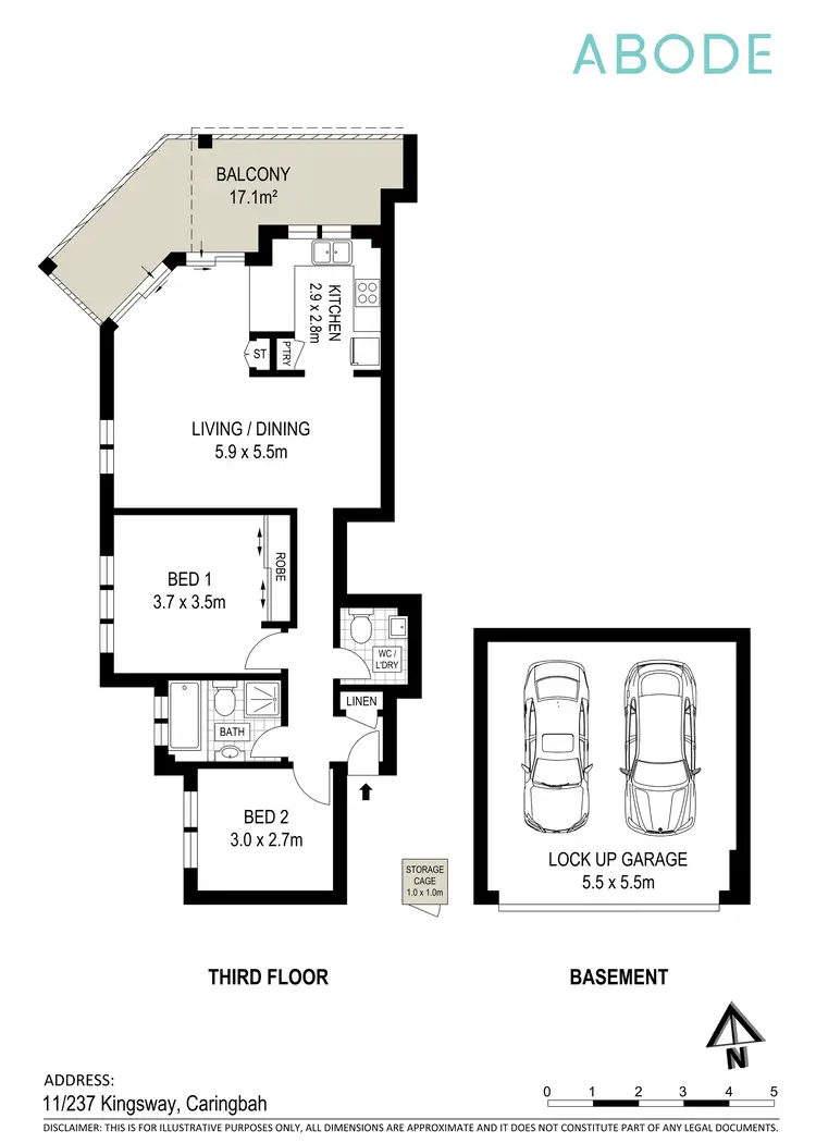 Floorplan of Homely apartment listing, 11/237 Kingsway, Caringbah NSW 2229