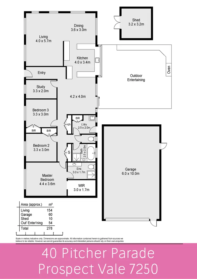 Floorplan of Homely house listing, 40 Pitcher Parade, Prospect Vale TAS 7250
