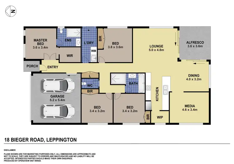Floorplan of Homely house listing, 18 Bieger Road, Leppington NSW 2179