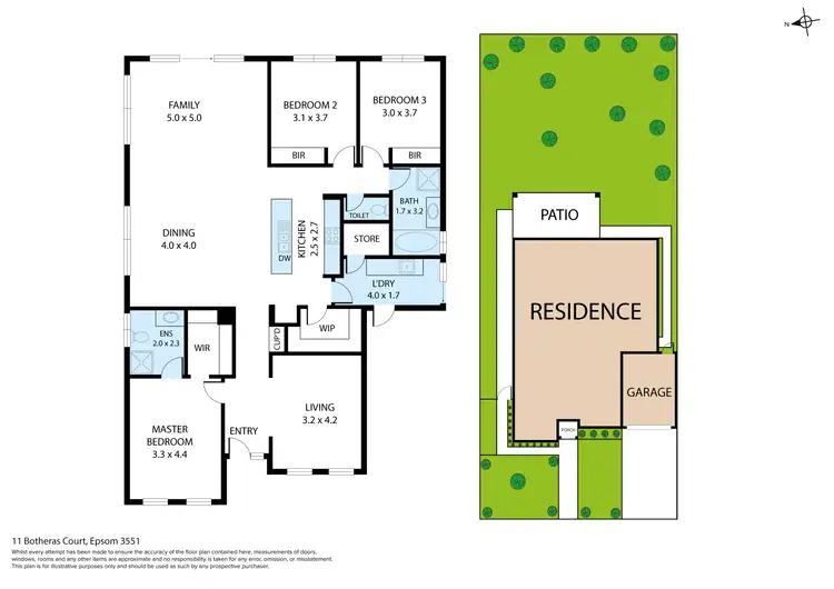 Floorplan of Homely house listing, 11 Botheras Court, Epsom VIC 3551