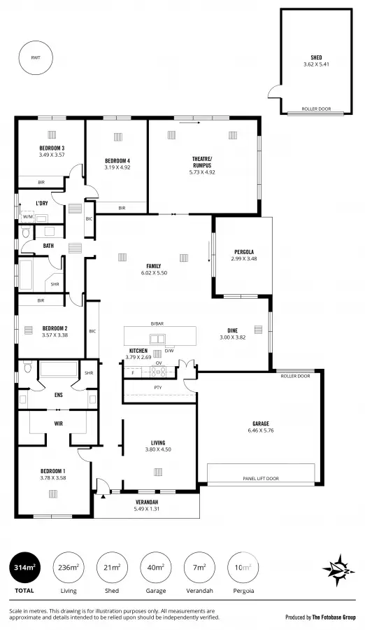 Floorplan of Homely house listing, 1a Murphy Street, Fulham Gardens SA 5024
