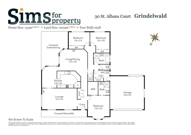 Floorplan of Homely house listing, 30 St Albans Court, Grindelwald TAS 7277