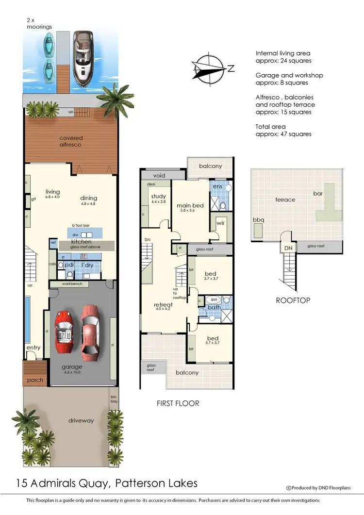 Floorplan of Homely house listing, 15 Admirals Quay, Patterson Lakes VIC 3197